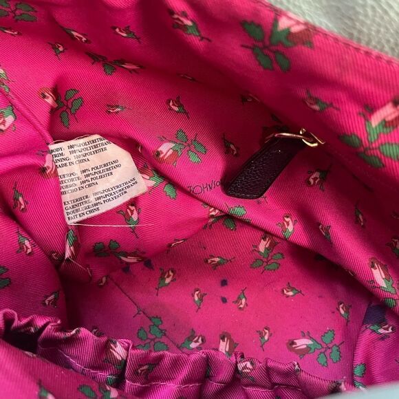 Betsey Johnson beige quilted large tote with black bow accent mint green… - Picture 13 of 16